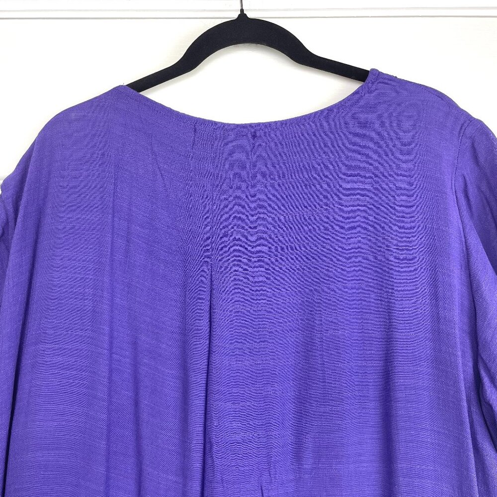 Hilo Hattie Boutique Purple Boho Oversized Dress One Size /Plus Made In Hawaii - Picture 6 of 10